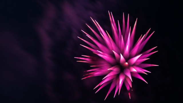"Cool Photo I took of tonight's fireworks using the focus-pull technique!! Single shot, unedited!"